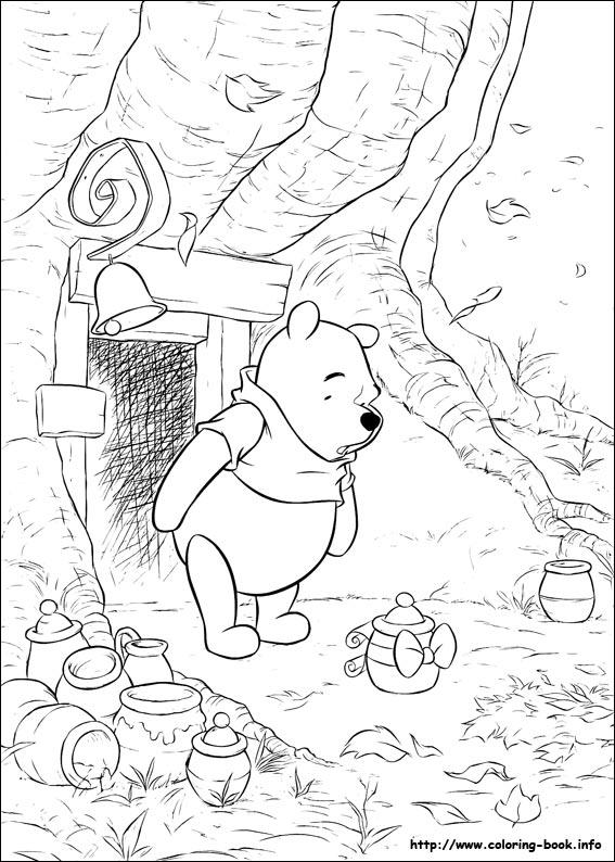 Winnie the Pooh coloring picture